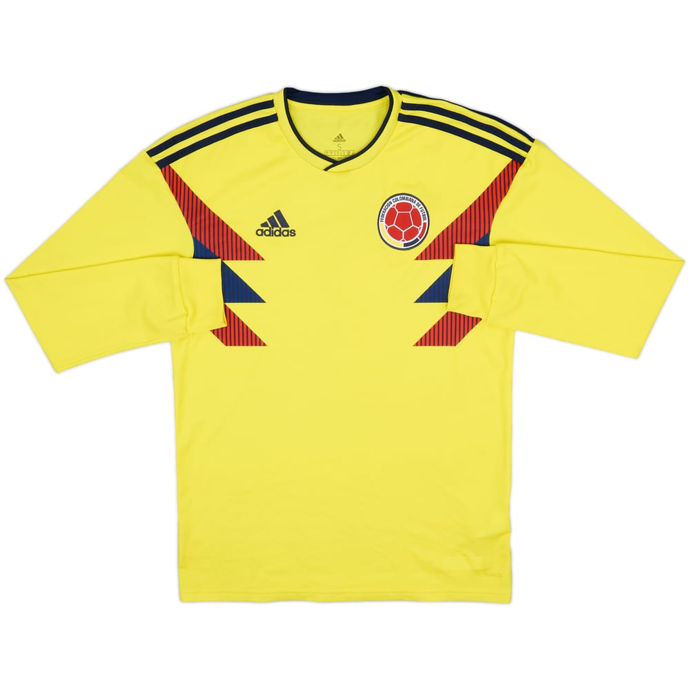 2018-19 Colombia Home L/S Shirt - 8/10 - (S)