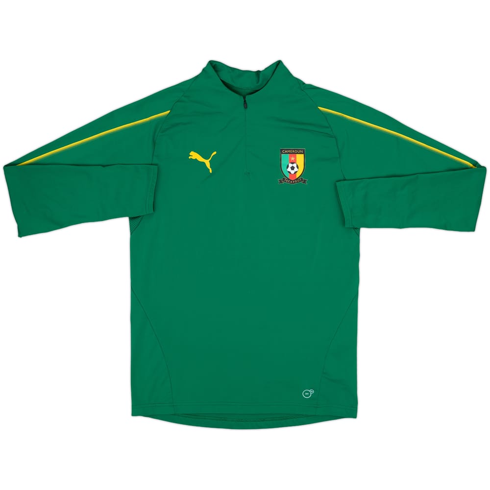 2017-18 Cameroon Puma 1/4 Zip Training Top - 8/10 - (S)