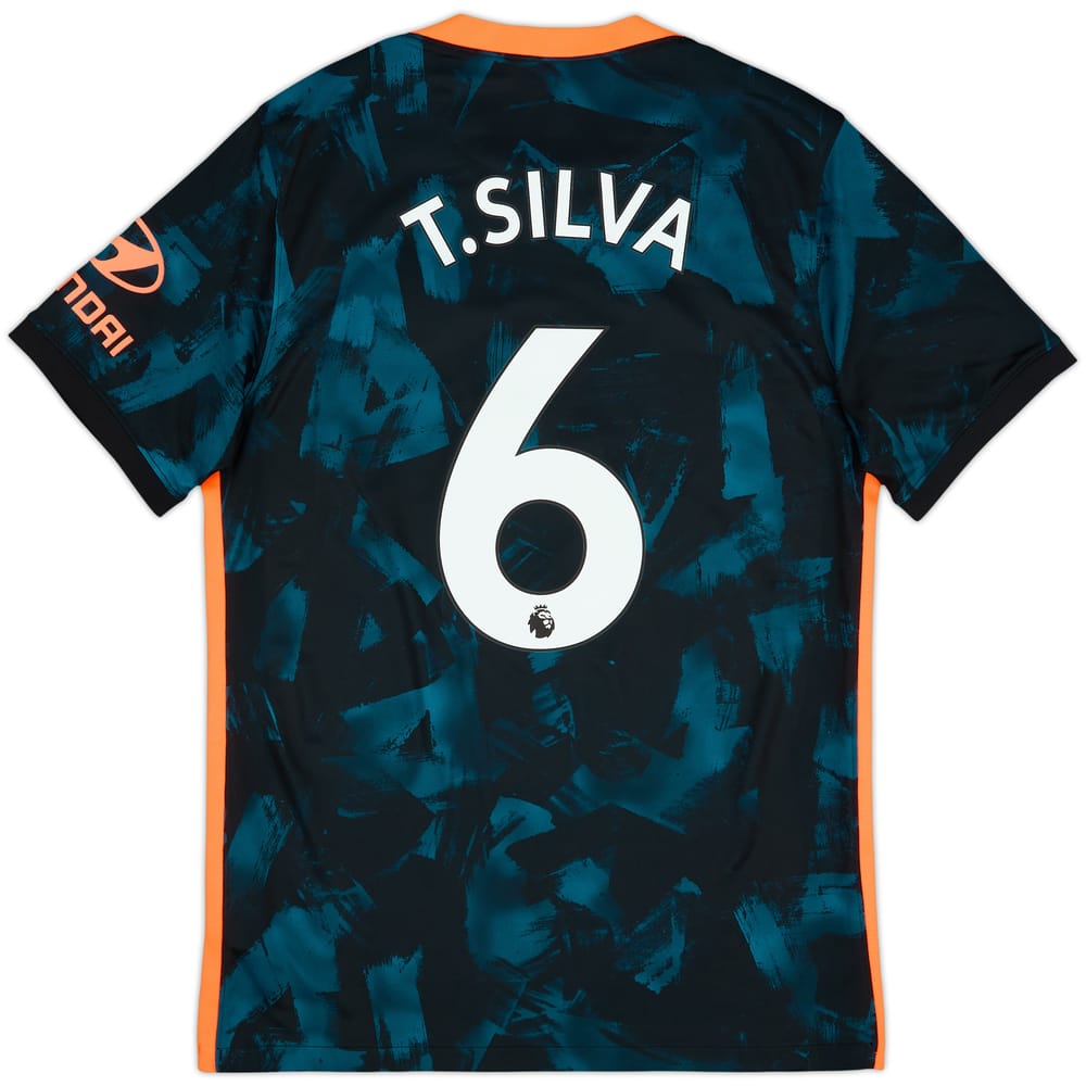Camiseta de la tercera equipación del Chelsea 2021-22 T.Silva #6 - 10/10 - (M)