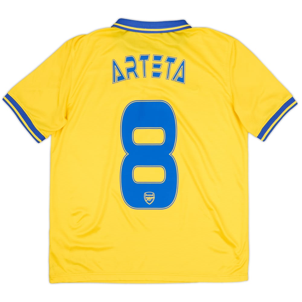 2013-14 Arsenal Away Shirt Arteta #8 - 8/10 - (XL.Boys)