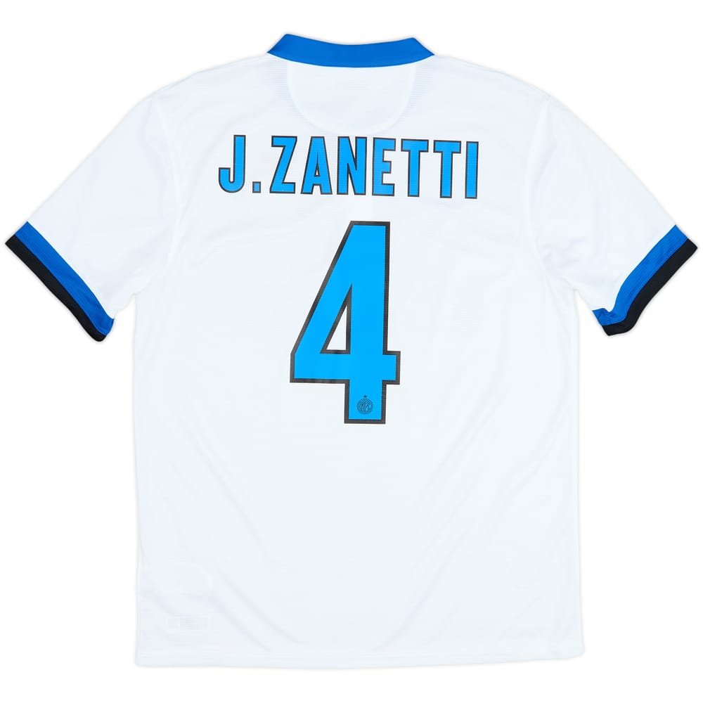 2013-14 Inter Milan Away Shirt J.Zanetti #4 - 8/10 - (L)