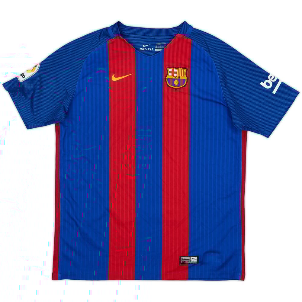 2016-17 Barcelona Home Shirt - 7/10 - (XL.Boys)