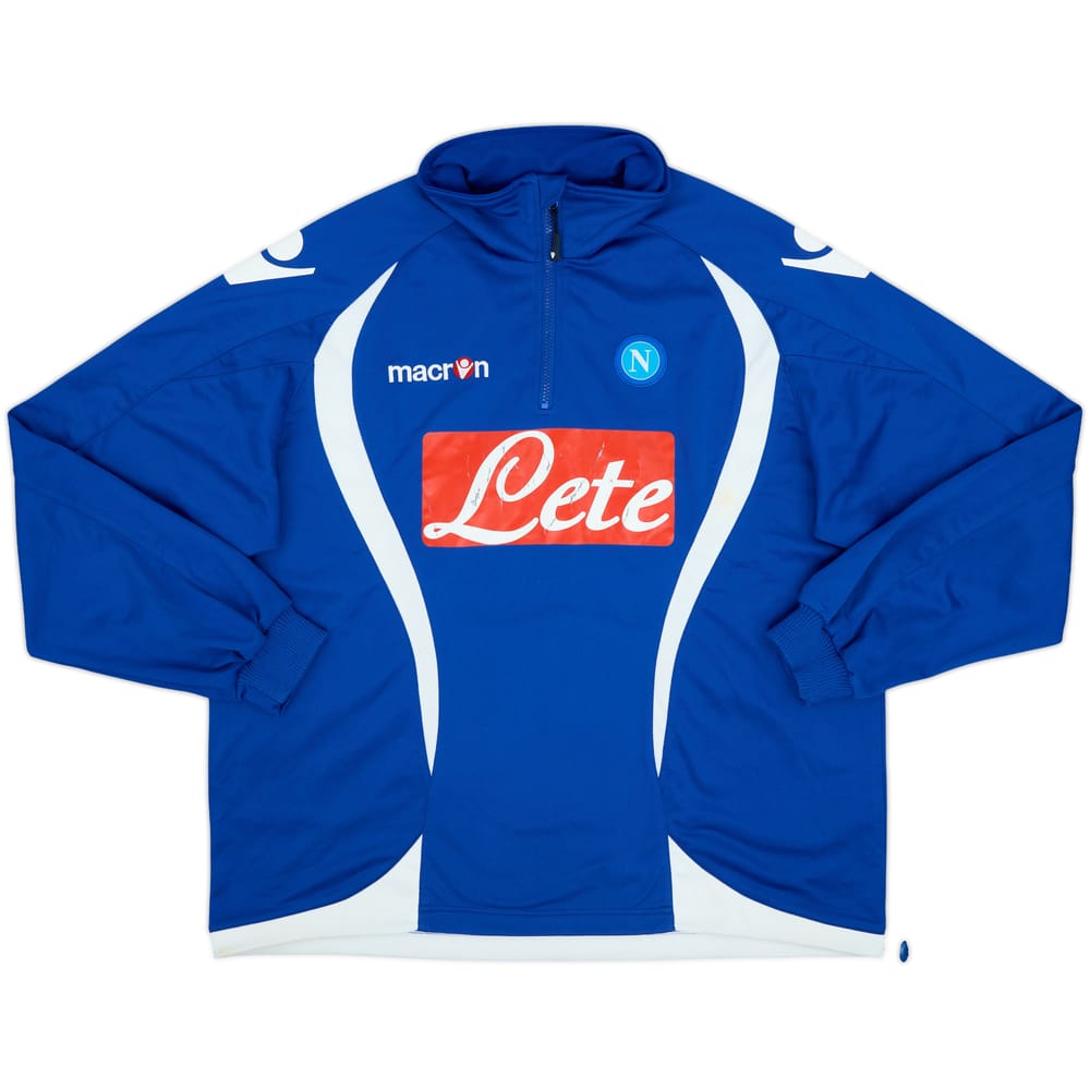 2009-10 Napoli Macron 1/4 Zip Drill Top - 4/10 - (XXL)