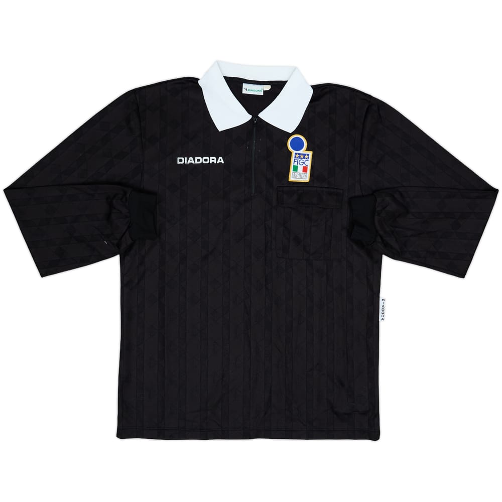 1990s Italy FIGC Diadora Referee L/S Shirt - 8/10 - (L)