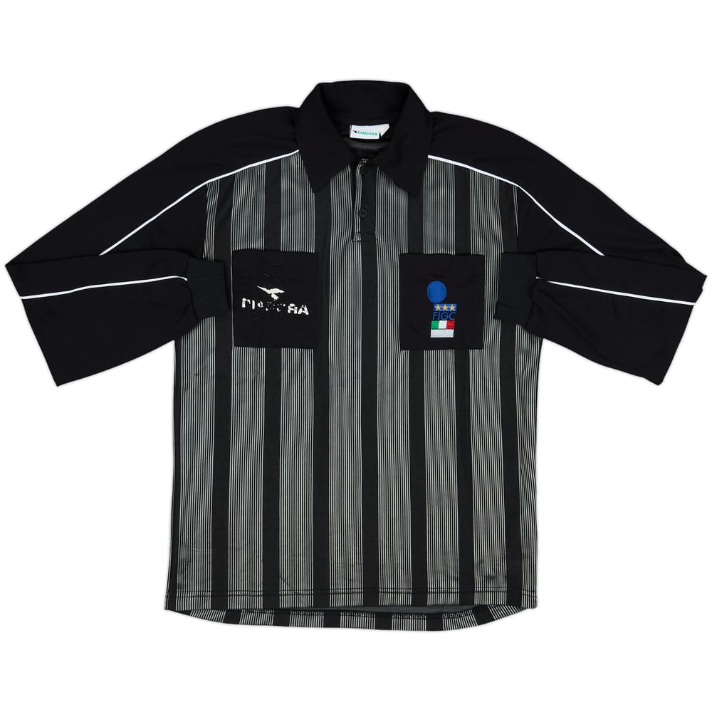 1990s Italy FIGC Diadora Referee L/S Shirt - 5/10 - (L)
