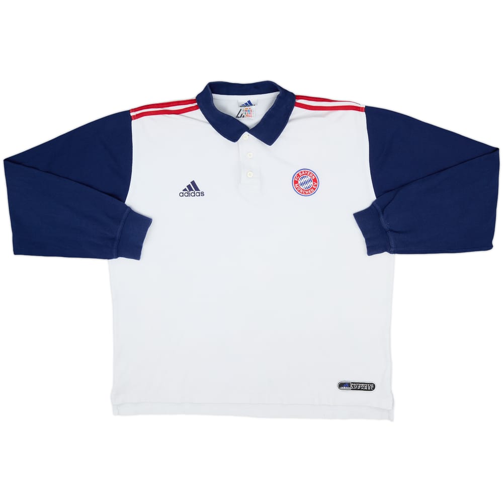 1999-00 Bayern Munich adidas Polo L/S Shirt - 6/10 - (XXL)