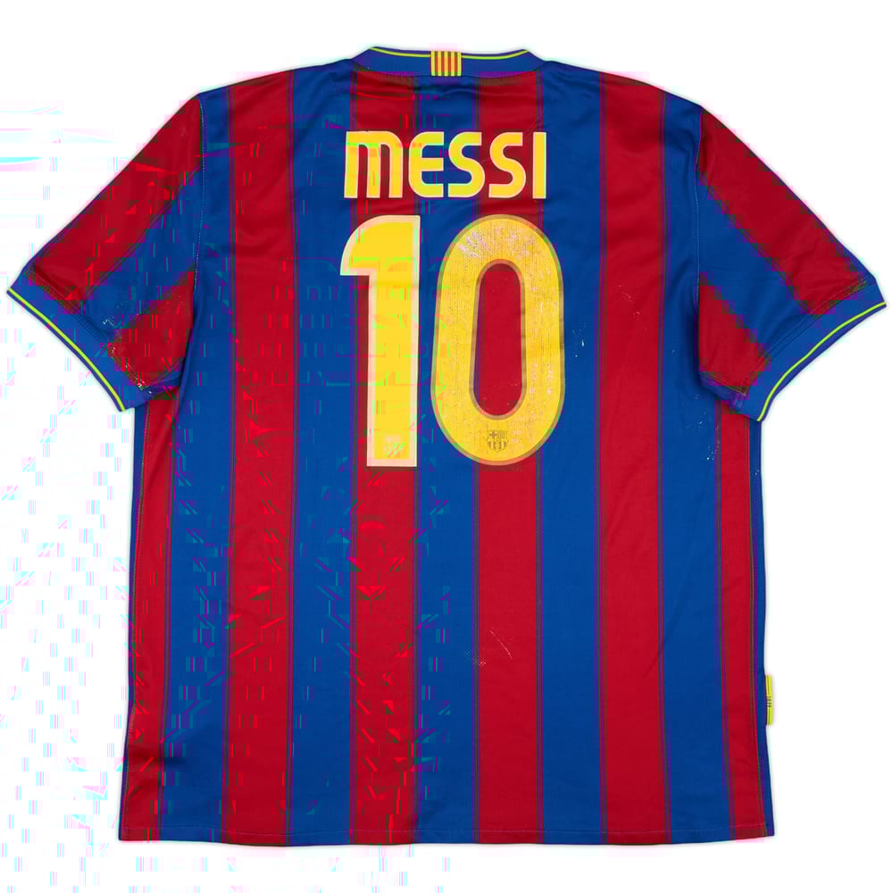 2009-10 Barcelona Home Shirt Messi #10 - 5/10 - (XL)