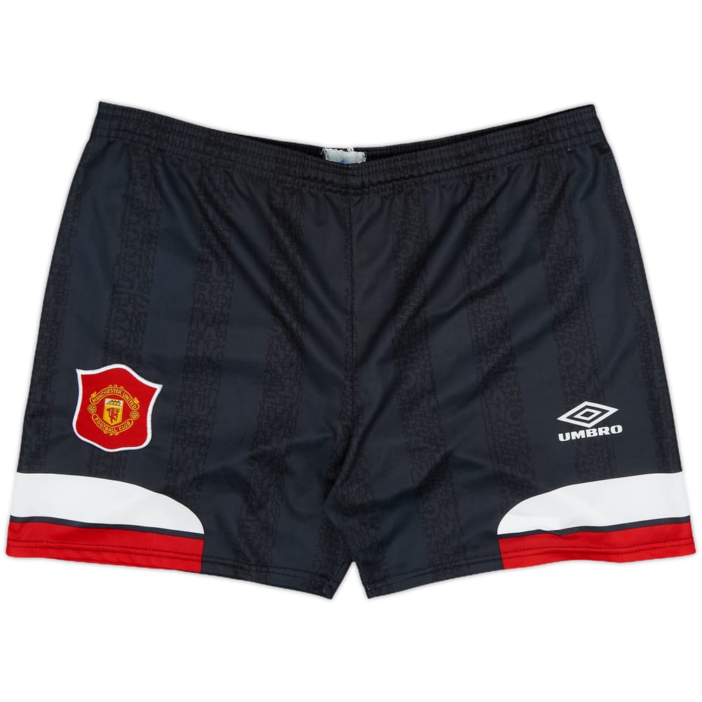 1994-96 Manchester United Alternate Home Shorts - 9/10 - (S)