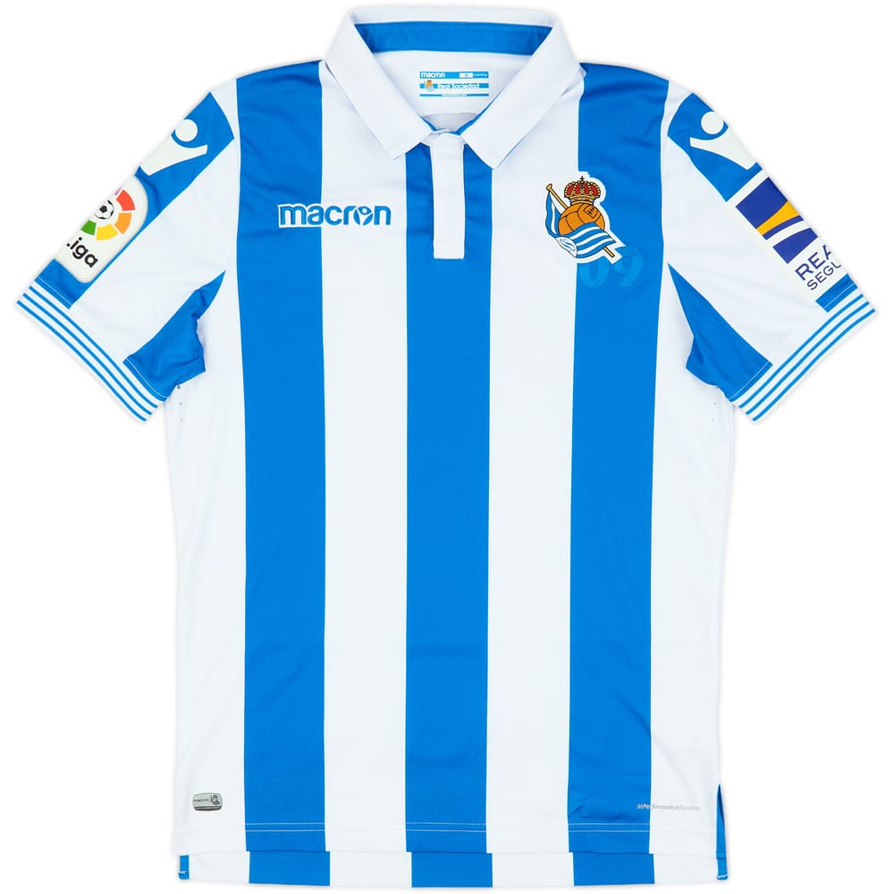 2018-19 Real Sociedad Home Shirt - 8/10 - (M)