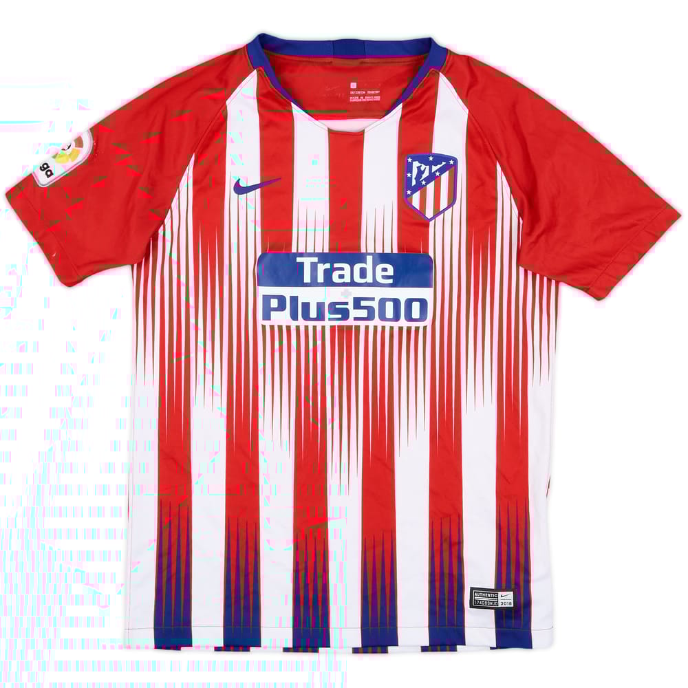 2018-19 Atletico Madrid Home Shirt - 8/10 - (L.Boys)
