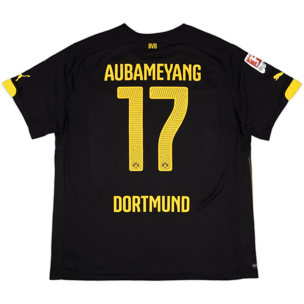 2014-16 Borussia Dortmund Away Shirt Aubameyang #14 - 6/10 - (XL)