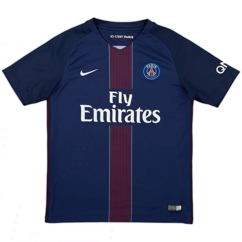 2016-17 Paris Saint-Germain Home Shirt - 7/10 - (L.Boys)