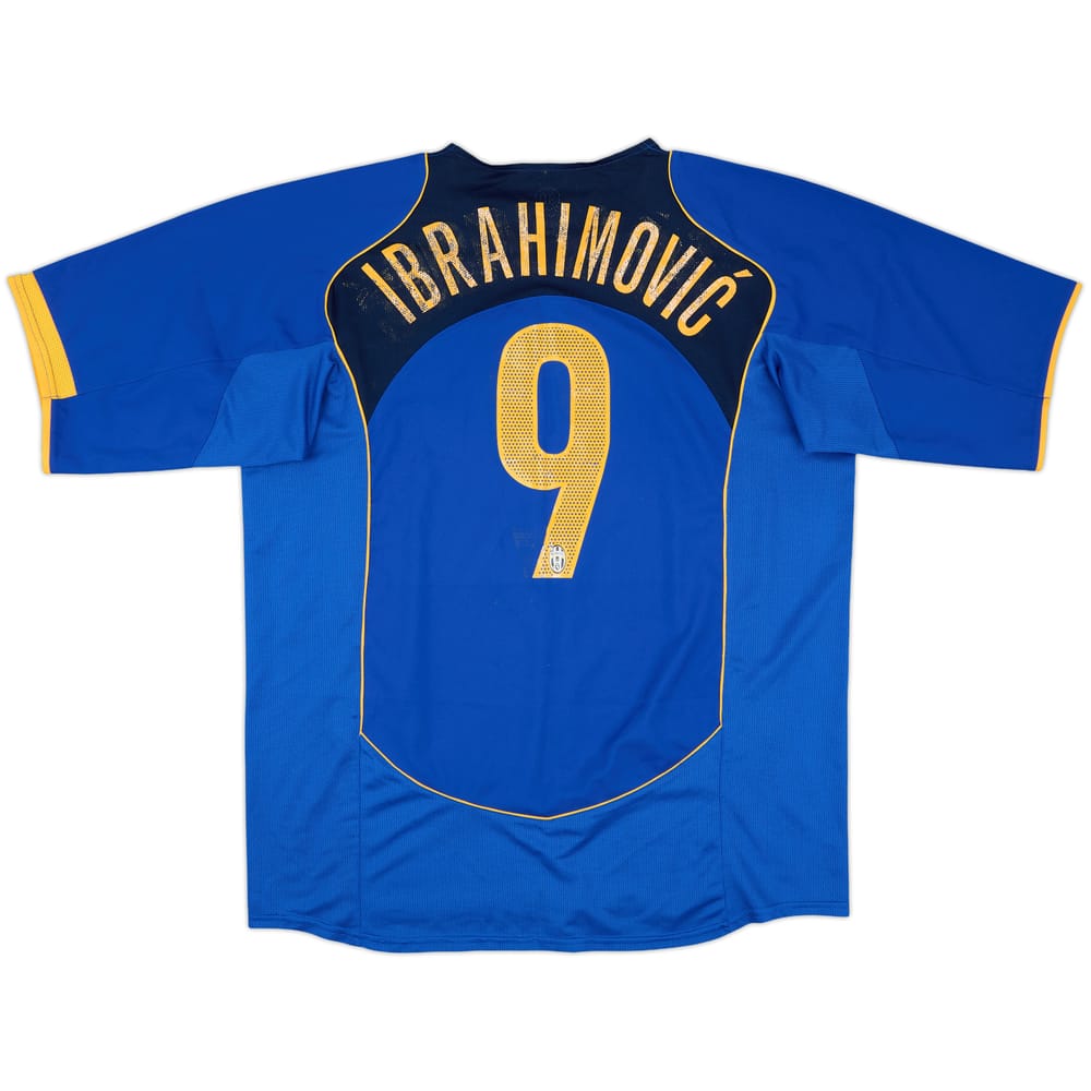 2004-05 Juventus Third Shirt Ibrahimovic #9 - 5/10 - (XL)