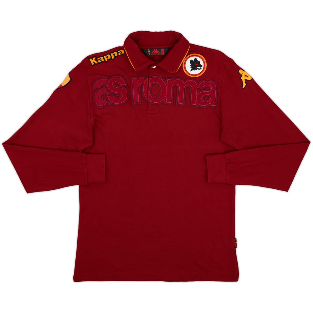2009-10 Roma Kappa Polo L/S Shirt - 10/10 - (S)