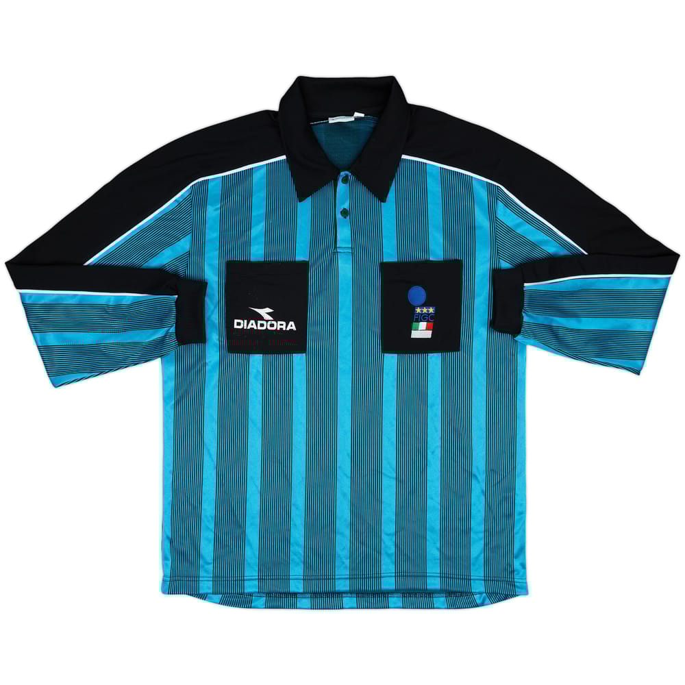 1990s Italy FIGC Diadora Referee L/S Shirt - 7/10 - (XXL)