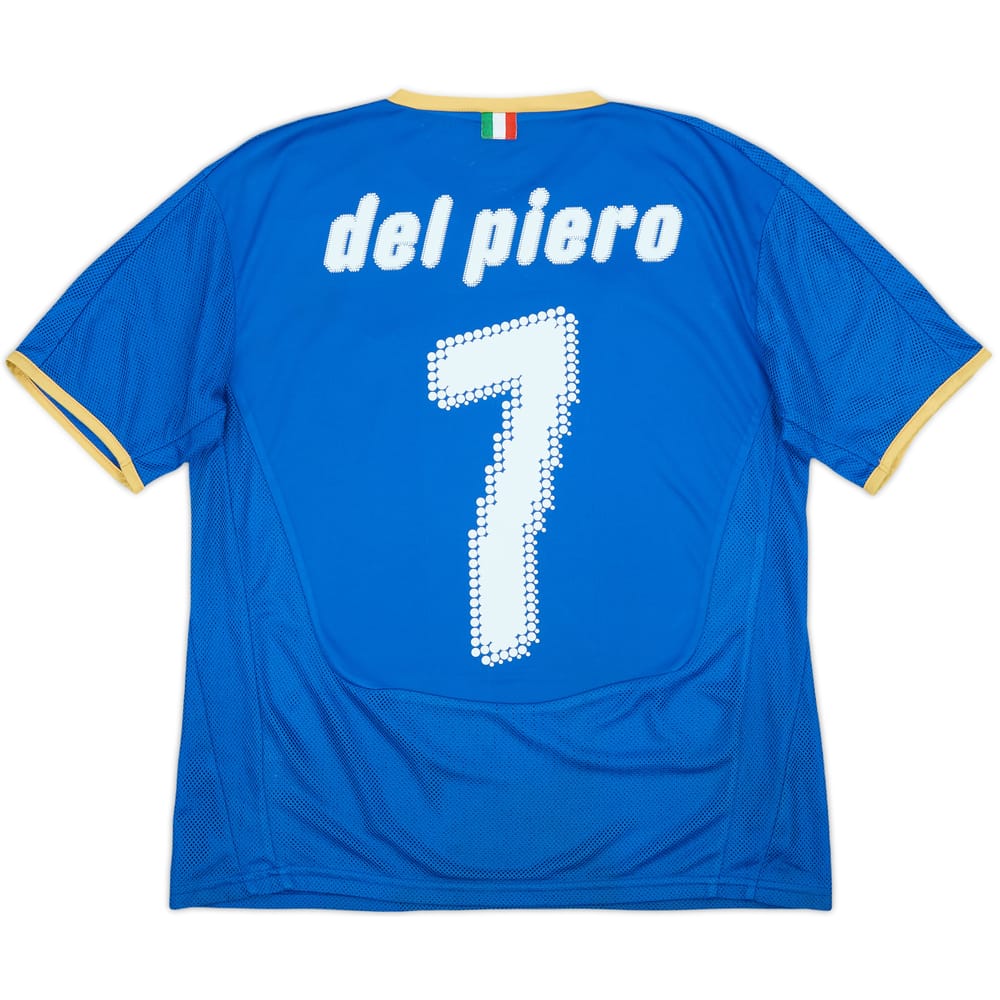 2007-08 Italy Home Shirt Del Piero #7 - 7/10 - (XL.Boys)