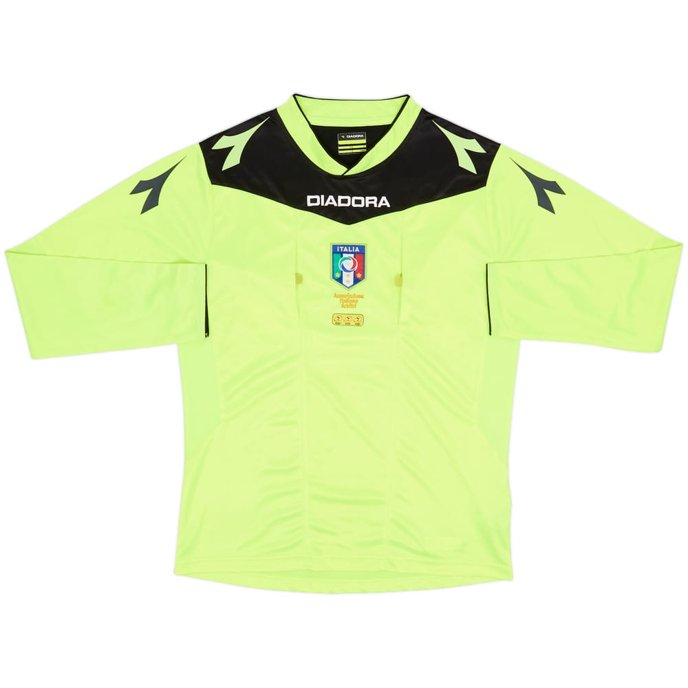 2015-16 Italy Diadora Referee L/S Shirt - 8/10 - (S)