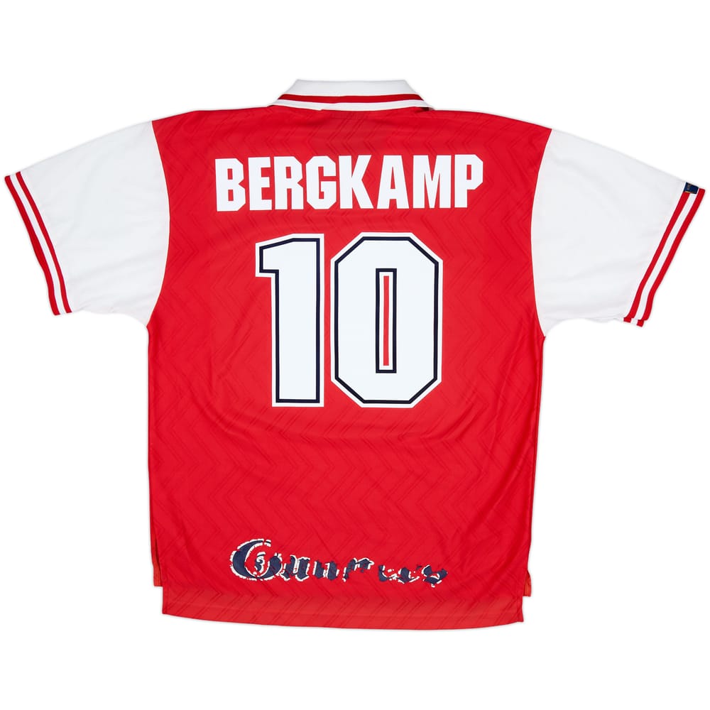 1996-98 Arsenal Home Shirt Bergkamp #10 - 6/10 - (XL)