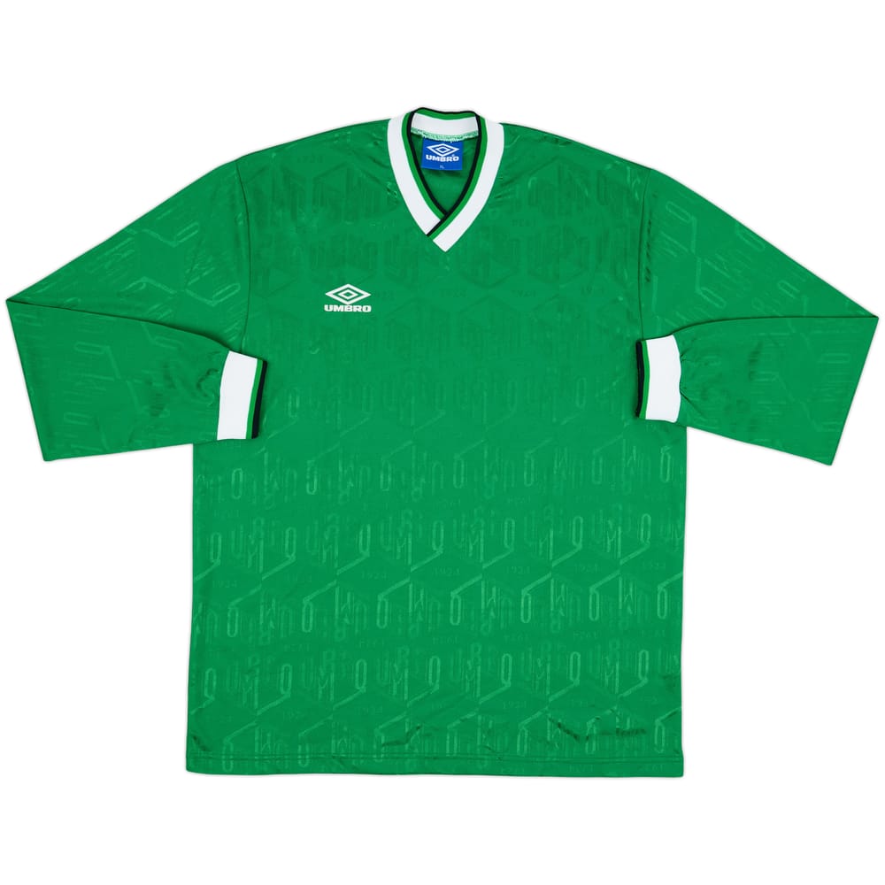 1990s Umbro Template L/S Shirt - 10/10 - (XL)
