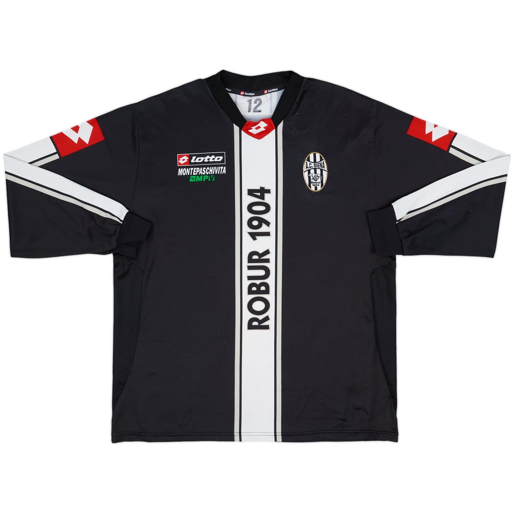 2001-02 AC Siena Lotto Training L/S Shirt - 8/10 - (XL)