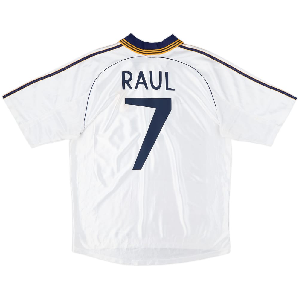 1998-00 Real Madrid Home Shirt Raul #7 - 8/10 - (L)
