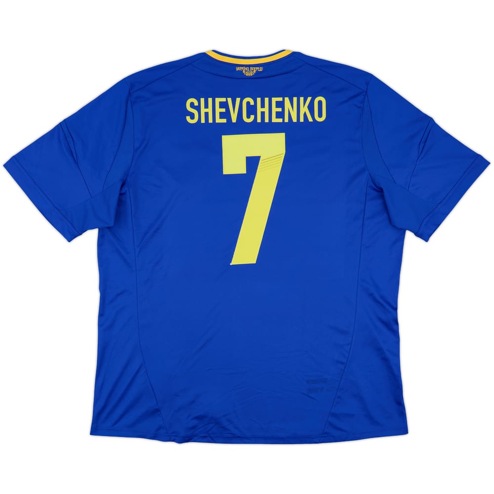 2011-13 Ukraine Away Shirt Shevchenko #7 - 8/10 - (XXL)