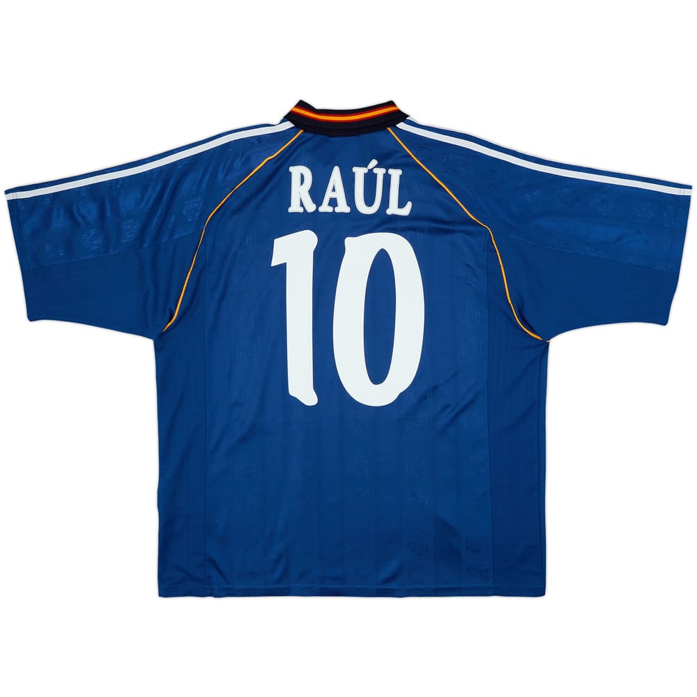 1999-00 Spain Away Shirt Raul #10 - 8/10 - (XL)