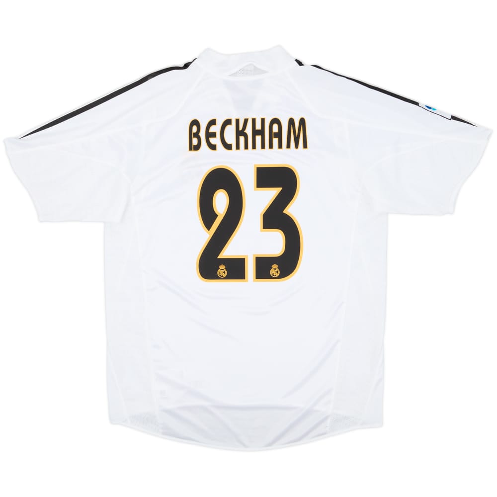 2004-05 Real Madrid Home Shirt Beckham #23 - 8/10 - (M)