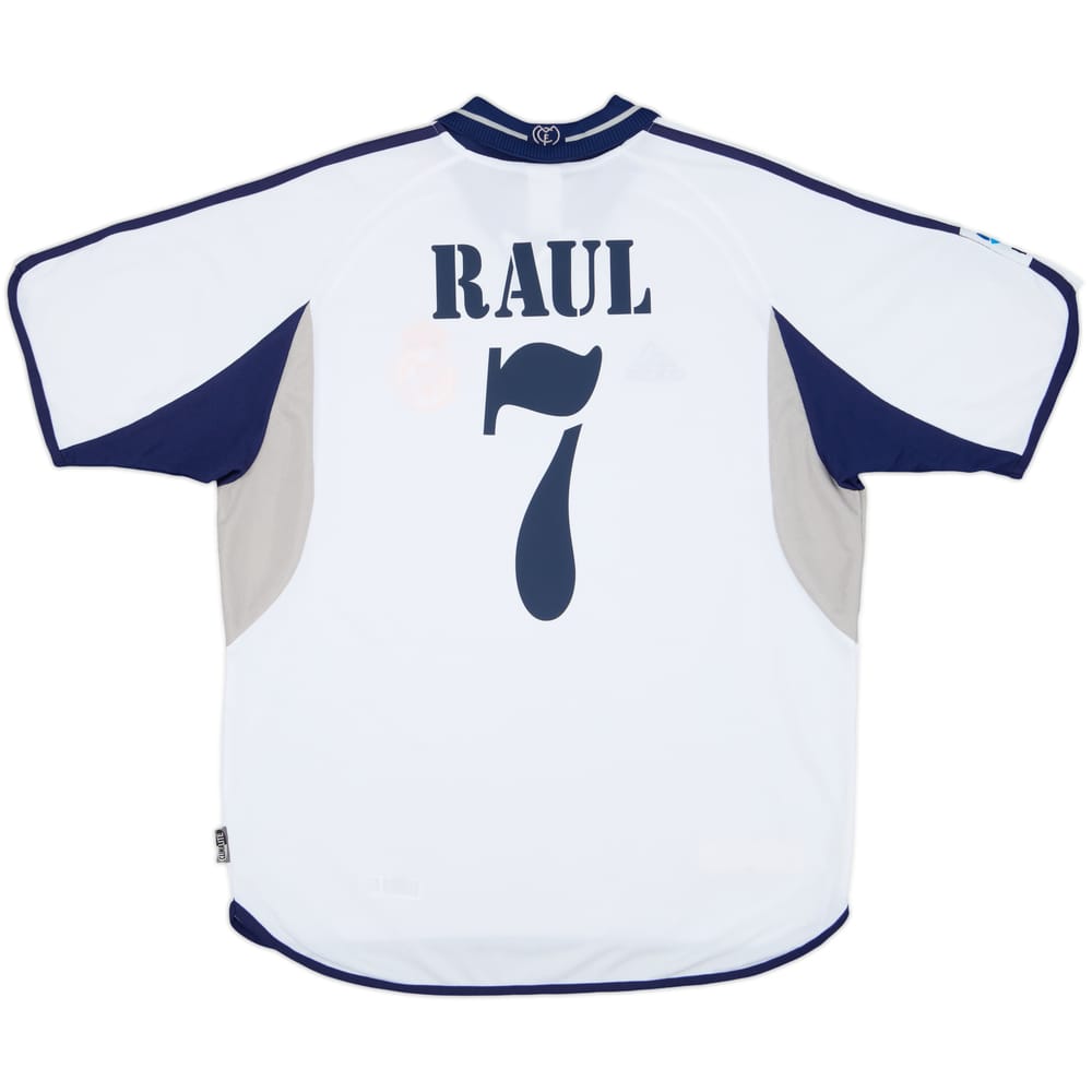 2000-01 Real Madrid Home Shirt Raul #7 - 6/10 - (L)