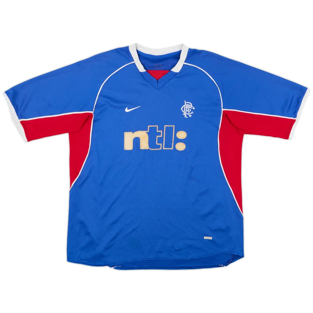 2001-02 Rangers Home Shirt - 4/10 - (L)