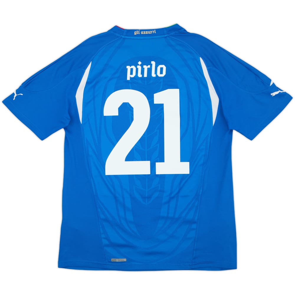 2010-12 Italy Home Shirt Pirlo #21 - 8/10 - (L)