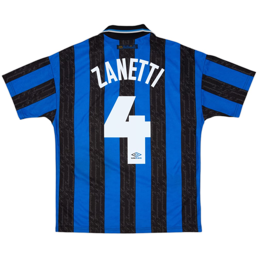1997-98 Inter Milan Home Shirt Zanetti #4 - 8/10 - (M)