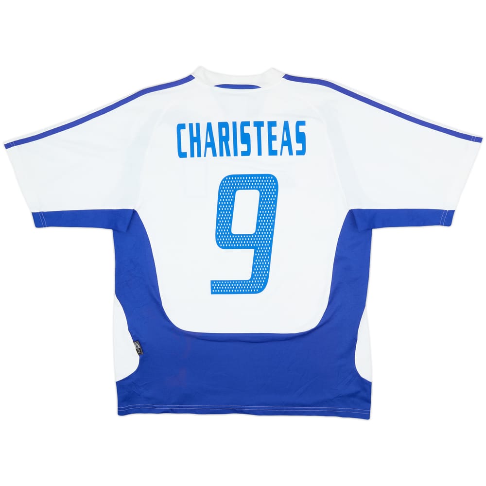 2004-06 Greece Away Shirt Charisteas #9 - 8/10 - (M)
