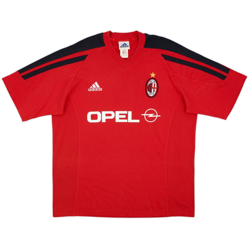 2001-02 AC Milan adidas Cotton Tee - 8/10 - (L/XL)