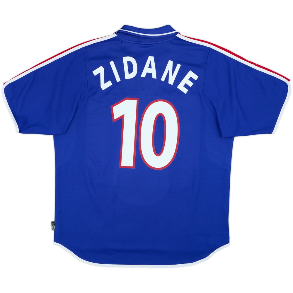 2000-02 France Home Shirt Zidane #10 - 8/10 - (XL)