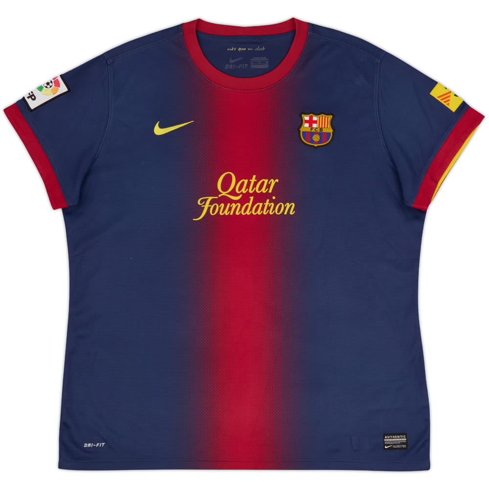2012-13 Barcelona Home Shirt - 8/10 - (Women's XL)
