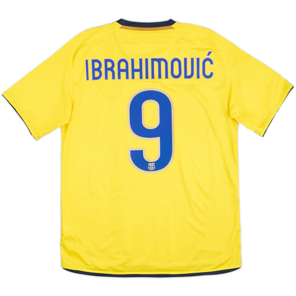 2008-10 Barcelona Away Shirt Ibrahimovic #9 - 8/10 - (M)