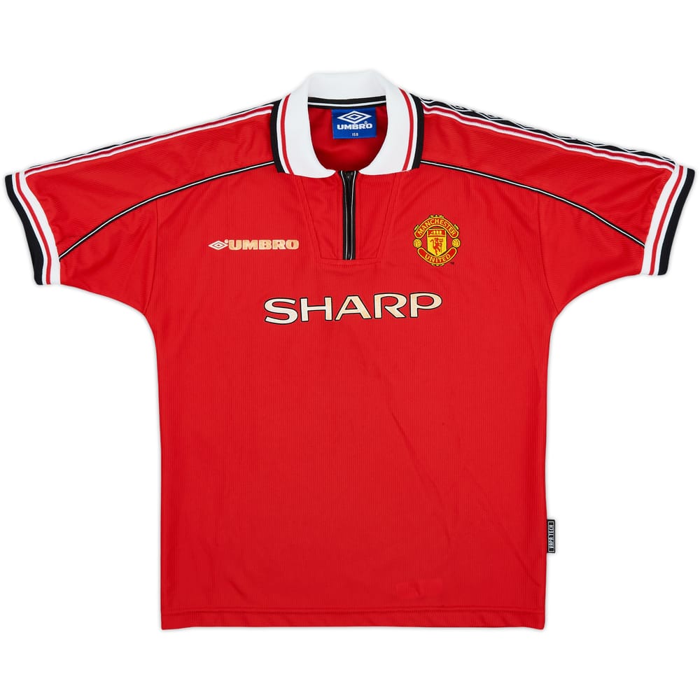1998-00 Manchester United Home Shirt - 7/10 - (L.Boys)