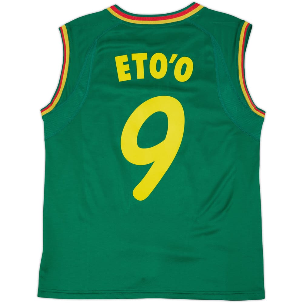 2002 Cameroon Home Vest Shirt Eto'o #9 - 5/10 - (L)
