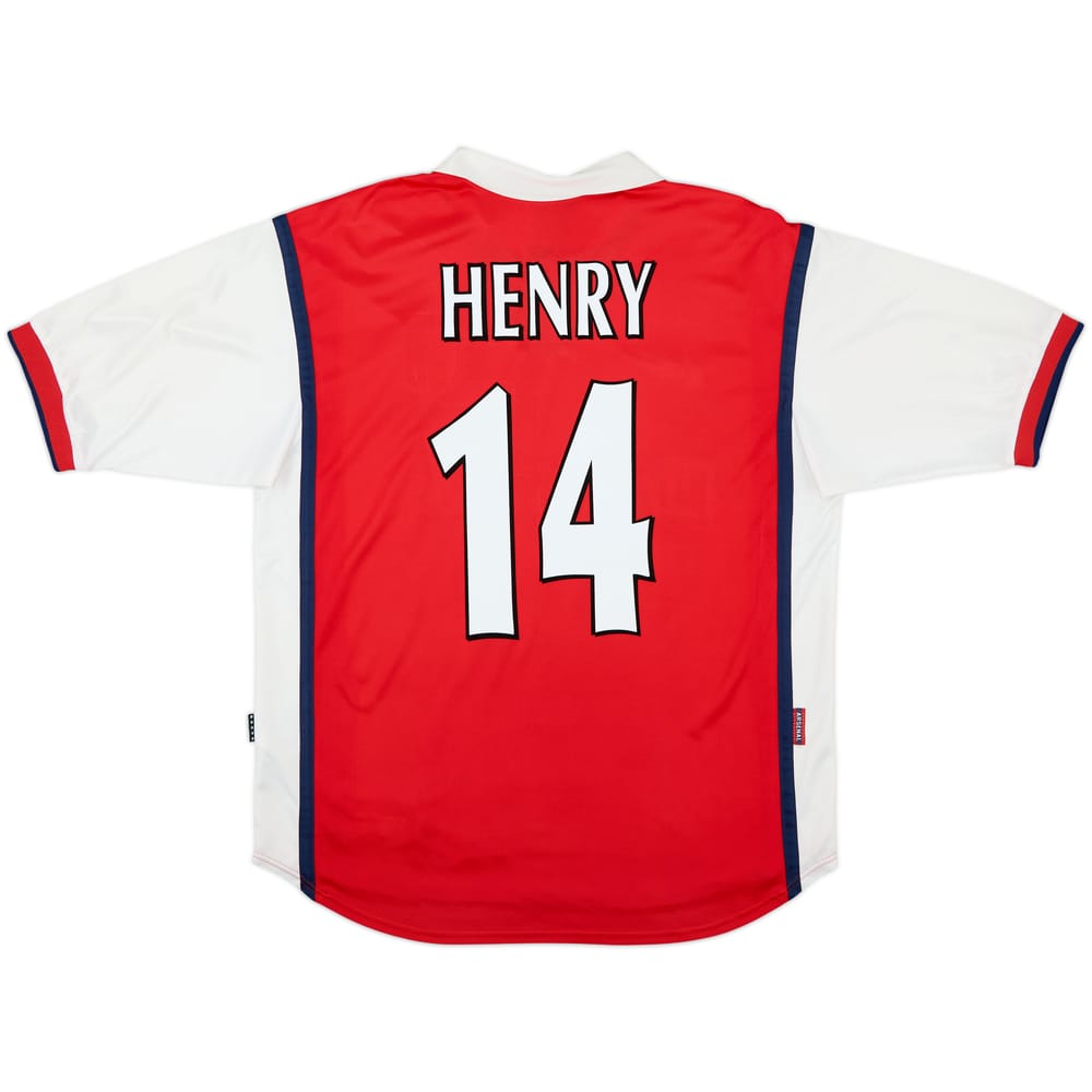 1999-00 Arsenal Home Shirt Henry #14 - 8/10 - (L)
