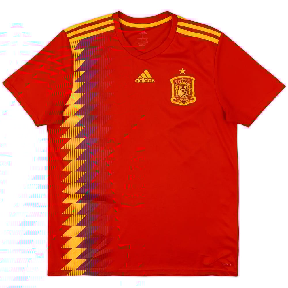 2018-19 Spain Home Shirt - 8/10 - (L)