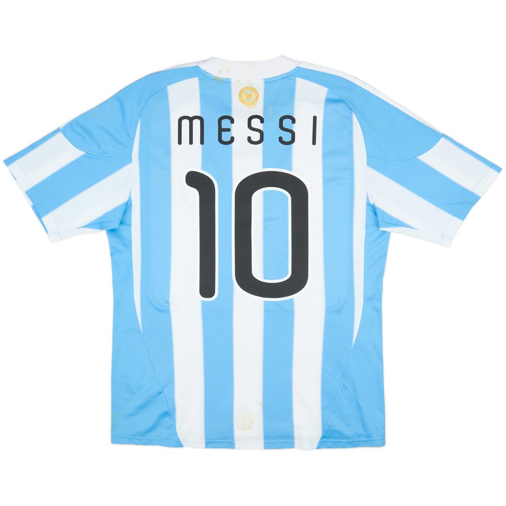 2010-11 Argentina Home Shirt Messi #10 - 5/10 - (L)