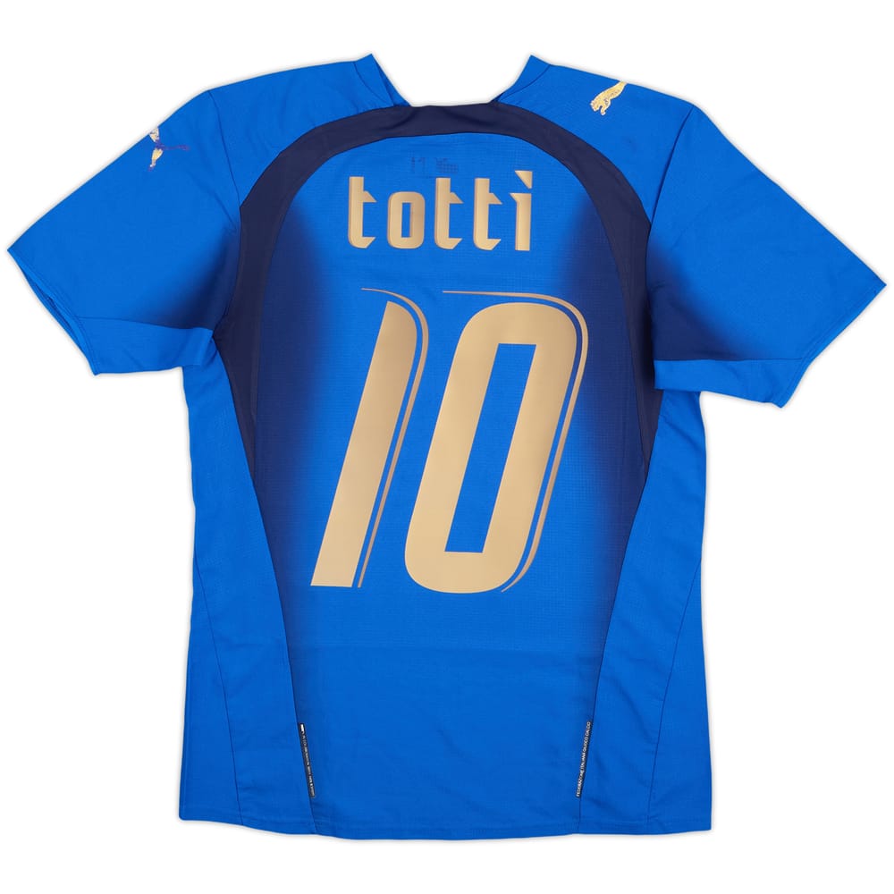 2006 Italy Home Shirt Totti #10 - 6/10 - (XS)