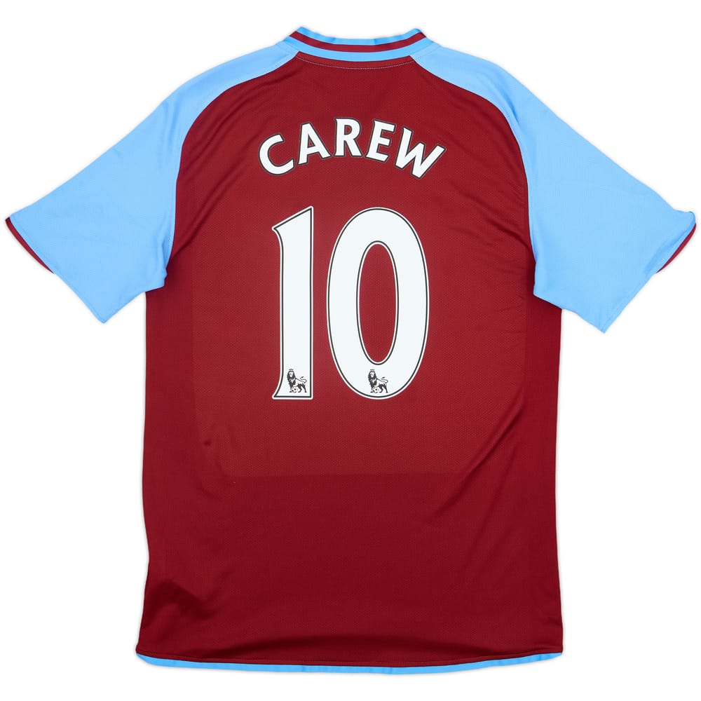 2008-09 Aston Villa Home Shirt Carew #10 - 7/10 - (M)