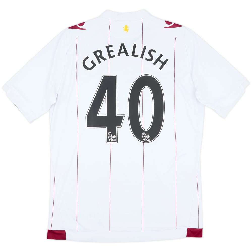 2014-15 Aston Villa Away Shirt Grealish #40 - 8/10 - (M)