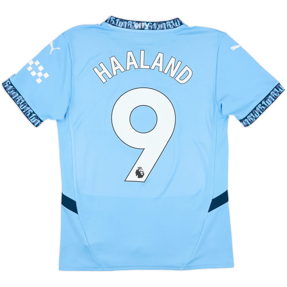 2024-25 Manchester City Home Shirt Haaland #9 - 8/10 - (S)