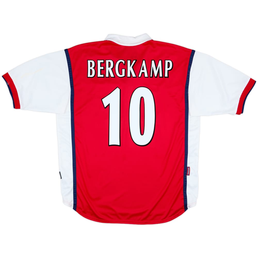 1999-00 Arsenal Home Shirt Bergkamp #10 - 8/10 - (XL)