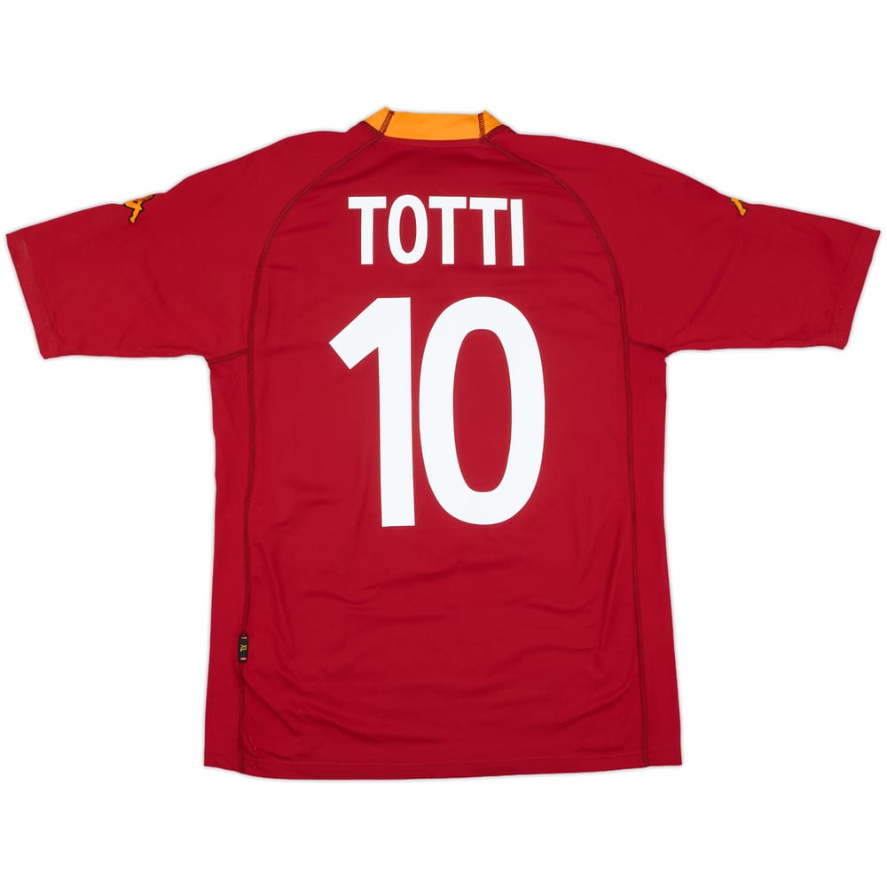 2000-01 Roma Home Shirt Totti #10 - 8/10 - (XL)