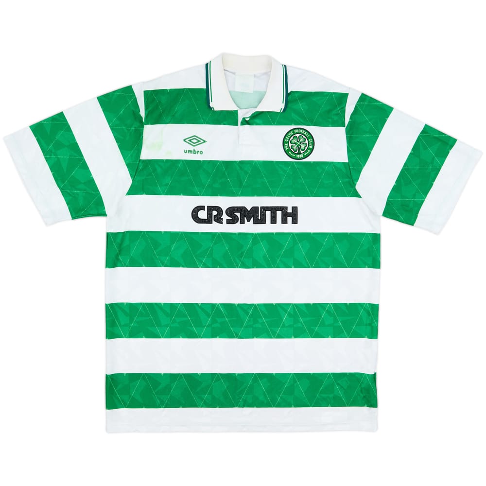 1989-91 Celtic Home Shirt - 7/10 - (L/XL)