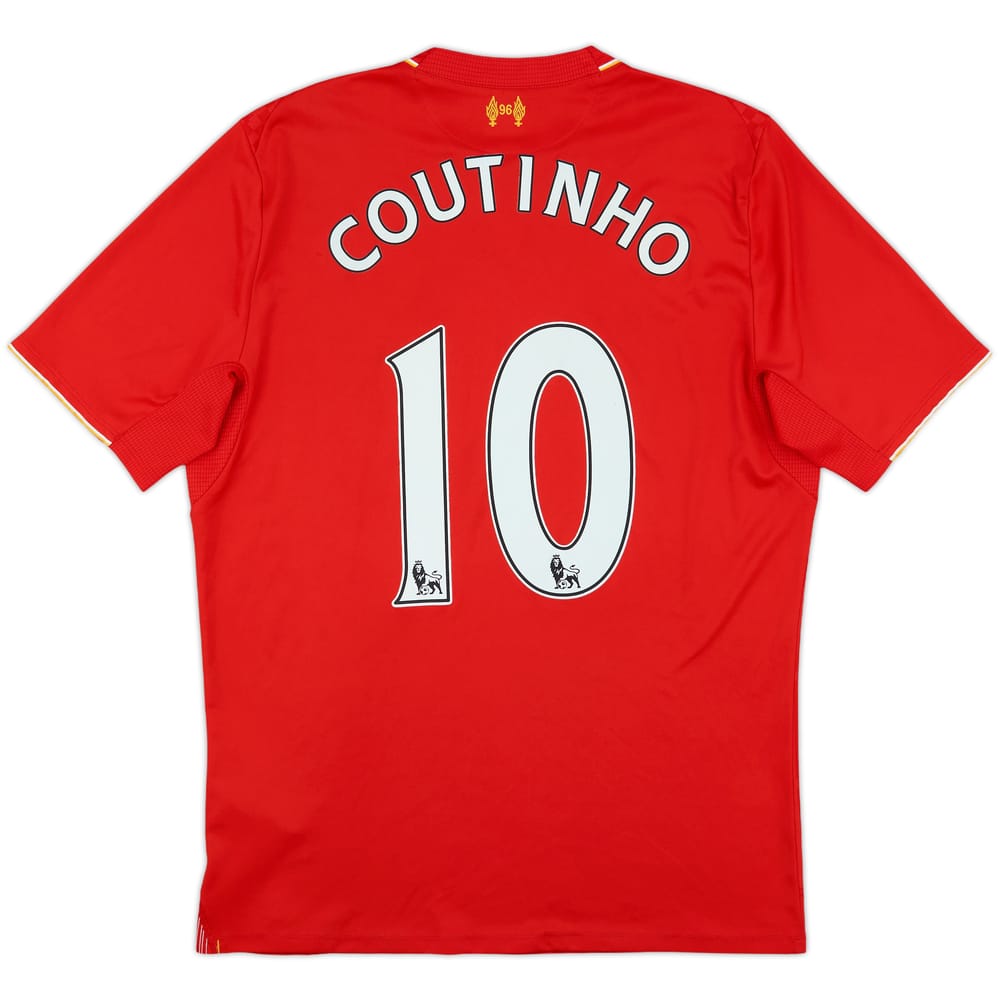 2015-16 Liverpool Home Shirt Coutinho #10 - 5/10 - (M)
